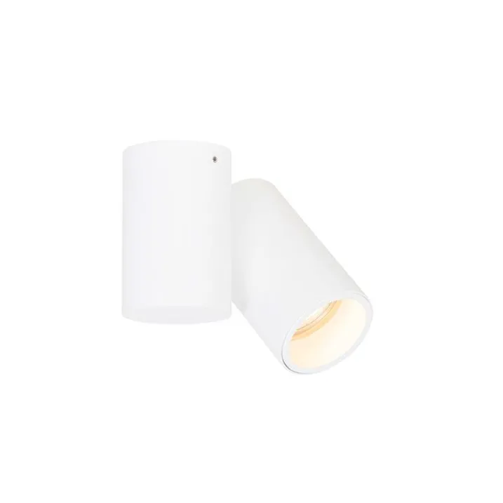 QAZQA Deckenstrahler|Aufbaustrahler*Design Deckenstrahler weiß verstellbar GU10 50mm - Michael