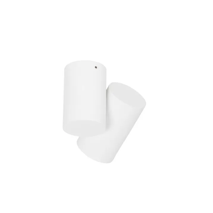 QAZQA Deckenstrahler|Aufbaustrahler*Design Deckenstrahler weiß verstellbar GU10 50mm - Michael