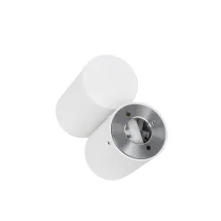 QAZQA Deckenstrahler|Aufbaustrahler*Design Deckenstrahler weiß verstellbar GU10 50mm - Michael