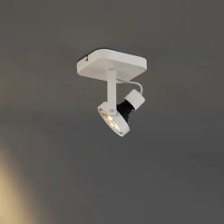 QAZQA Wandstrahler|Deckenstrahler*Design Deckenstrahler Weiß GU10 70mm dreh- und schwenkbar - Vo