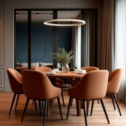 QAZQA Schlafzimmerlampen|Küchenlampen*Design Hängelampe Beige 80cm inkl. LED 3-Stufen Dimmbar - Girello