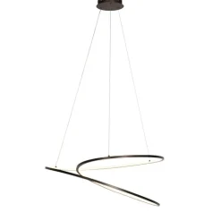 QAZQA Led-Pendelleuchten|Pendelleuchten*Design Hängelampe Bronze 72 cm inkl. LED 3-stufig dimmbar - Rowan