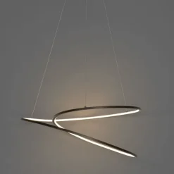 QAZQA Led-Pendelleuchten|Pendelleuchten*Design Hängelampe Bronze 72 cm inkl. LED 3-stufig dimmbar - Rowan