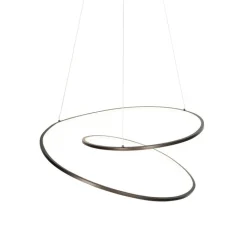 QAZQA Led-Pendelleuchten|Pendelleuchten*Design Hängelampe Bronze 72 cm inkl. LED 3-stufig dimmbar - Rowan