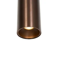QAZQA Pendelleuchten|Wohnzimmerlampen*Design Hängelampe Dunkelbronze GU10 50mm - Tubo
