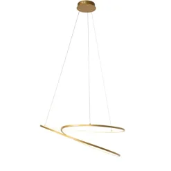 QAZQA Schlafzimmerlampen|Küchenlampen*Design Hängelampe Gold 72 cm inkl. LED 3-stufig dimmbar - Rowan