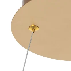 QAZQA Schlafzimmerlampen|Küchenlampen*Design Hängelampe gold 60 cm inkl. LED 3 Stufen dimmbar - Anello