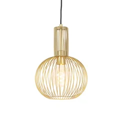 QAZQA Pendelleuchten|Wohnzimmerlampen*Design Hängelampe gold - Schneebesen