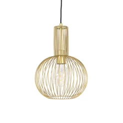 QAZQA Pendelleuchten|Wohnzimmerlampen*Design Hängelampe gold - Schneebesen