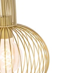 QAZQA Pendelleuchten|Wohnzimmerlampen*Design Hängelampe gold - Schneebesen