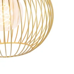 QAZQA Pendelleuchten|Wohnzimmerlampen*Design Hängelampe gold - Schneebesen