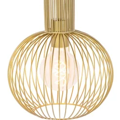 QAZQA Pendelleuchten|Wohnzimmerlampen*Design Hängelampe gold - Schneebesen
