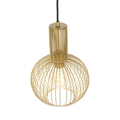 QAZQA Pendelleuchten|Wohnzimmerlampen*Design Hängelampe gold - Schneebesen
