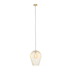 QAZQA Pendelleuchten|Wohnzimmerlampen*Design Hängelampe Gold - Wire Ario