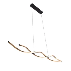 Paul Neuhaus Küchenlampen|Led-Pendelleuchten*Design Hängelampe Gold inkl. LED dimmbar - Zina