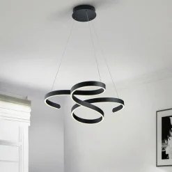 Trio Leuchten Led-Pendelleuchten|Pendelleuchten*Design Hängelampe grau inkl. LED 3-stufig dimmbar - Frank