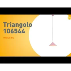 QAZQA Pendelleuchten|Wohnzimmerlampen*Design Hängelampe Rosa Dreieck - Triangolo