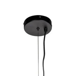 QAZQA Schlafzimmerlampen|Küchenlampen*Design Hängelampe rund schwarz 70 cm - Wire Dos
