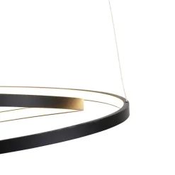 Paul Neuhaus Led-Pendelleuchten|Pendelleuchten*Design Hängelampe schwarz 55cm inkl. LED dimmbar - Rowan