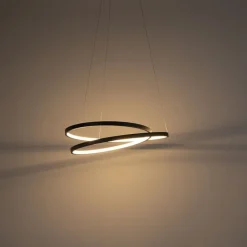 Paul Neuhaus Led-Pendelleuchten|Pendelleuchten*Design Hängelampe schwarz 55cm inkl. LED dimmbar - Rowan