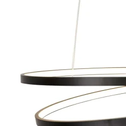 Paul Neuhaus Led-Pendelleuchten|Pendelleuchten*Design Hängelampe schwarz 55cm inkl. LED dimmbar - Rowan