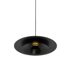 QAZQA Schlafzimmerlampen|Küchenlampen*Design Hängelampe schwarz inkl. LED 3-stufig dimmbar - Pauline