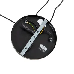 QAZQA Pendelleuchten|Wohnzimmerlampen*Design Hängelampe schwarz mit Rauchglas 3-Licht - Kuppel