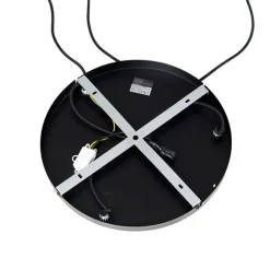 QAZQA Schlafzimmerlampen|Esszimmerlampen*Design Hängelampe schwarz mit gold mit Rauchglas 3-flammig - Zuzanna