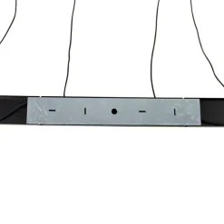 QAZQA Schlafzimmerlampen|Küchenlampen*Design Hängelampe schwarz mit Rauchglas 4-Licht - Kuppel