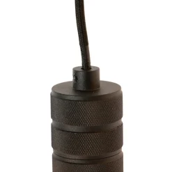 QAZQA Leuchten Ohne Schirm|Pendelleuchten*Design Hängelampe schwarz 9 flammig - Cavalux