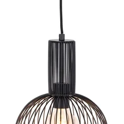 QAZQA Pendelleuchten|Wohnzimmerlampen*Design Hängelampe schwarz - Schneebesen