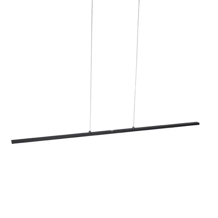 QAZQA Küchenlampen|Wohnzimmerlampen*Design Hängelampe schwarz inkl. LED mit Touchdimmer - Platin