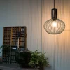 QAZQA Pendelleuchten|Wohnzimmerlampen*Design Hängelampe schwarz - Wire Bake