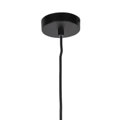 QAZQA Pendelleuchten|Wohnzimmerlampen*Design Hängelampe schwarz - Wire Bake