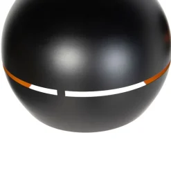 QAZQA Schlafzimmerlampen|Esszimmerlampen*Design Hängelampe schwarz mit goldenem Interieur 3 Leuchten - Buell