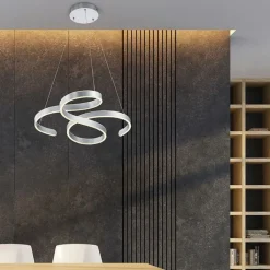 Trio Leuchten Led-Pendelleuchten|Pendelleuchten*Design Hängelampe Stahl inkl. LED 3-stufig dimmbar - Frank