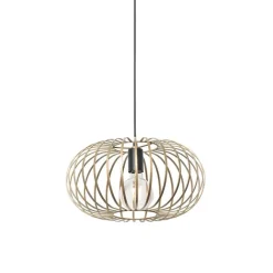 QAZQA Pendelleuchten|Wohnzimmerlampen*Design Hängeleuchte Messing 39cm - Johanna