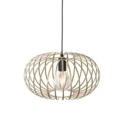 QAZQA Pendelleuchten|Wohnzimmerlampen*Design Hängeleuchte Messing 39cm - Johanna