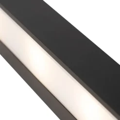 QAZQA Schlafzimmerlampen|Esszimmerlampen*Design längliche Wandleuchte schwarz 60 cm - Houx