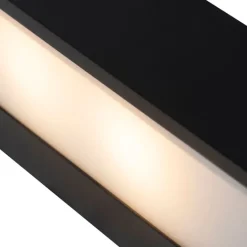 QAZQA Wohnzimmerlampen|Wandleuchten*Design längliche Wandleuchte schwarz 25cm - Houx