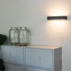 QAZQA Wandleuchten|Wohnzimmerlampen*Design längliche Wandleuchte schwarz 35 cm - Houx