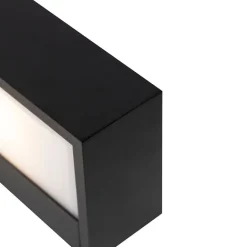 QAZQA Wandleuchten|Wohnzimmerlampen*Design längliche Wandleuchte schwarz 35 cm - Houx