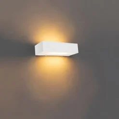 QAZQA Wandleuchten|Wohnzimmerlampen*Design längliche Wandleuchte weiß 25 cm - Houx