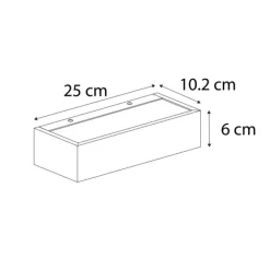 QAZQA Wandleuchten|Wohnzimmerlampen*Design längliche Wandleuchte weiß 25 cm - Houx