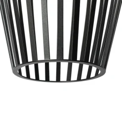 QAZQA Gartenbeleuchtung|Pendelleuchten*Design Pendelleuchte schwarz mit Opal IP44 - Angela