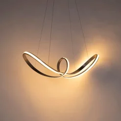 QAZQA Led-Pendelleuchten|Pendelleuchten*Design Pendelleuchte Stahl dimmbar inkl. LED - Viola Due