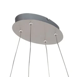 QAZQA Led-Pendelleuchten|Pendelleuchten*Design Pendelleuchte Stahl dimmbar inkl. LED - Viola Due