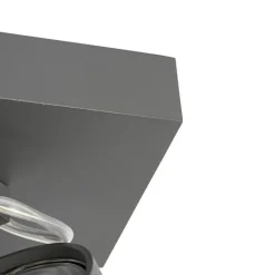 QAZQA Deckenstrahler|Aufbaustrahler*Design spot grau verstellbar 2-flammig - Go