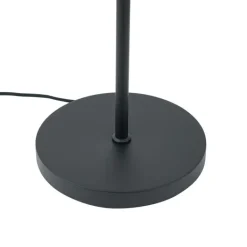 QAZQA Stehlampen|Wohnzimmerlampen*Design Stehlampe Schwarz mit Rauchglas 2-Lichter - Brianna