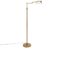 QAZQA Schlafzimmerlampen|Esszimmerlampen*Design Stehleuchte Bronze inkl. LED mit Touch Dimmer - Notia
